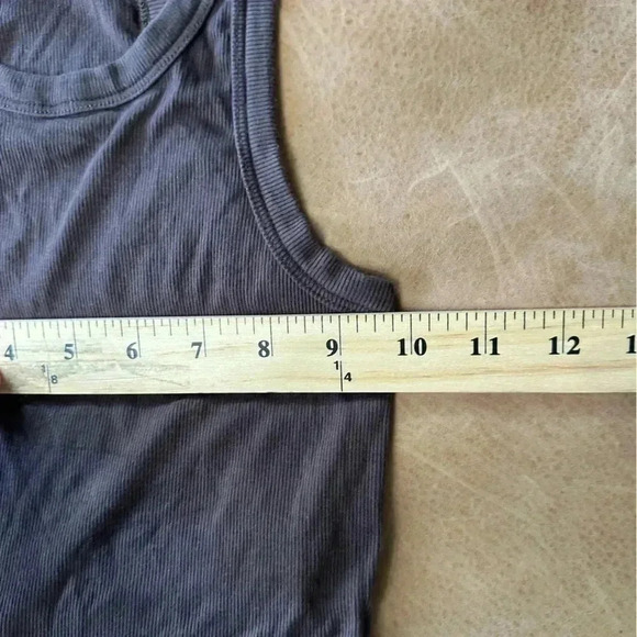 Sunday Best Cropped Ribbed Tank Top Brown Women’s Size XXS - Picture 5 of 9